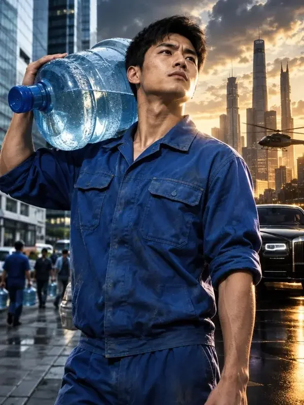送水工竟是隐藏首富 - 第一视频 送水工竟是隐藏首富封面